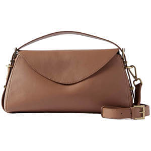 Mint Velvet Tan Leather Shoulder Bag